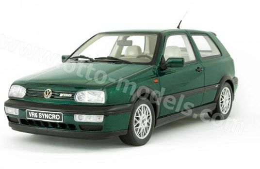 ギャラリービューアに画像をロードする, VW GOLFゴルフ 3 VR6 Synchro carat Green /OTTO MOBILE オット 1/18 レジン ミニカー
