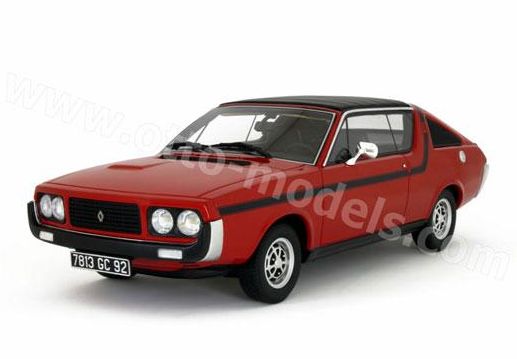 ギャラリービューアに画像をロードする, 【予約】2014年2月頃売予定Renaultルノー 17 TS 1977 /OTTO MOBILE オット 1/18 レジン ミニカー