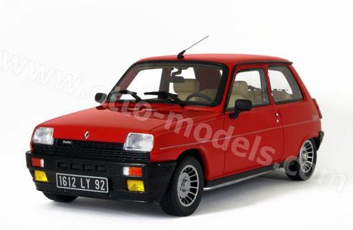 ギャラリービューアに画像をロードする, 【予約】7月頃発売予定Renaultルノー 5 Alpine Turbo 1983 /OTTO MOBILE オット 1/18 レジン ミニカー