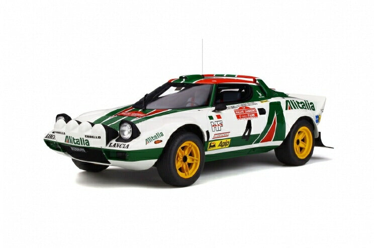 ギャラリービューアに画像をロードする, LANCIA - STRATOS HF ALITALIA N 4 WINNER RALLY SANREMO 1976 B.WALDEGAARD - H.THORSZELIUS /otto modelsオット 1/12 ミニカー