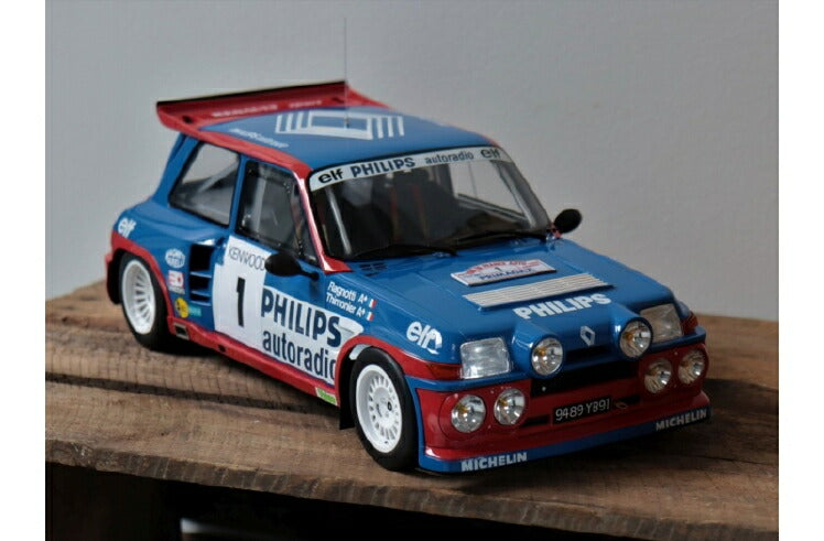 ギャラリービューアに画像をロードする, 【予約】10月以降発売予定1985 Renault Maxi 5 Turbo Tour de France blue/red/white /Otto 1/12 ミニカー