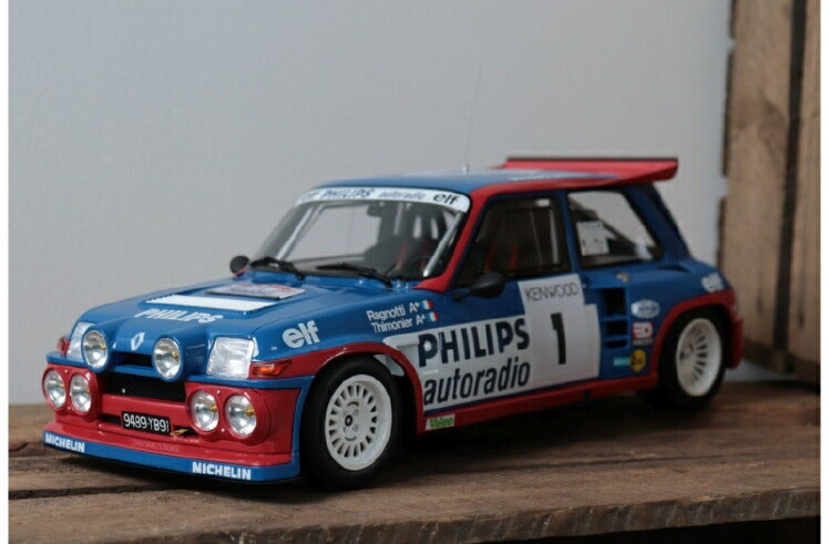 ギャラリービューアに画像をロードする, 【予約】10月以降発売予定1985 Renault Maxi 5 Turbo Tour de France blue/red/white /Otto 1/12 ミニカー