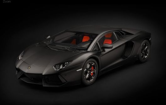 Lamborghini Aventadorランボルギーニアヴェンタドール LP 700-4 - Nero Nemesis 1/8 pocherポケール  組み立てキット ミニカー