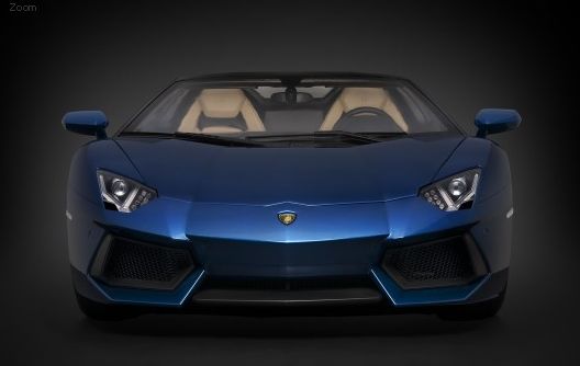 Lamborghini Aventadorランボルギーニアヴェンタドール LP 700-4 Roadster - Blu Monterrey (metallic blue) 1/8 pocherポケール 組み立てキット ミニカー