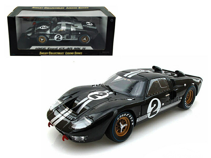 ギャラリービューアに画像をロードする, 1966 FORDフォード GT40 MK II #2 BLACKルマン /Shelby Collectibles 1/18 ミニカー