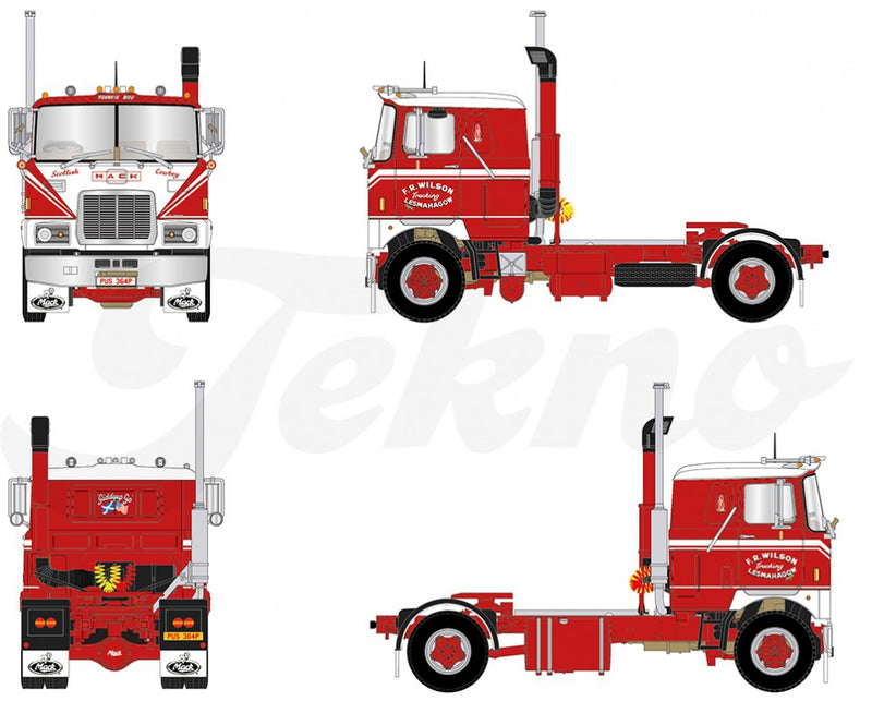 ギャラリービューアに画像をロードする, 【予約】2019年7-9月以降発売予定Mack F700 4x2トラクタ /建設機械模型 工事車両 TEKNO 1/50 ミニチュア