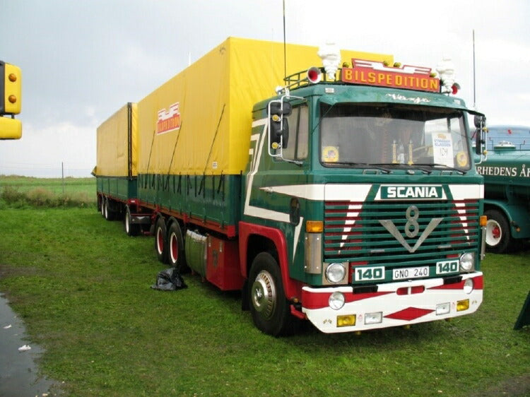 ギャラリービューアに画像をロードする, 【予約】10-12月以降発売予定Bilspedition Scaniaスカニア 140 riged Truck with Swedish trailerトラック 建設機械模型 工事車両TEKNO 1/50 ミニチュア