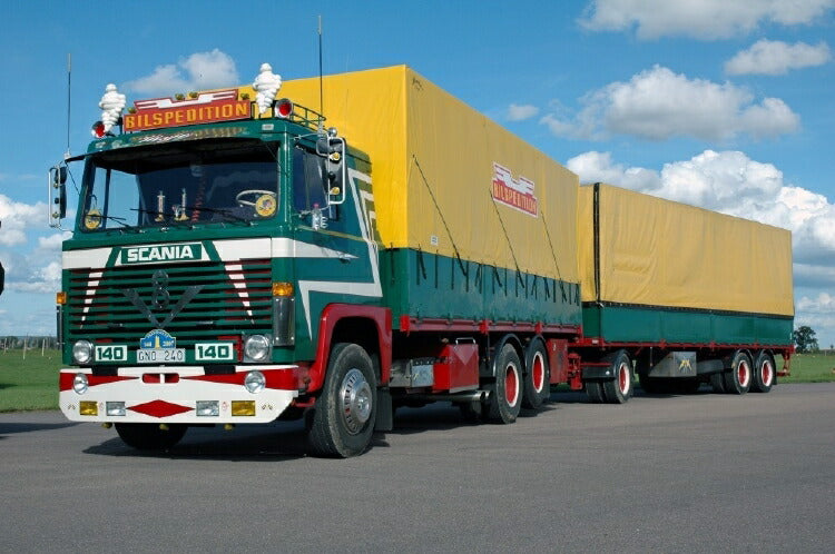 ギャラリービューアに画像をロードする, 【予約】10-12月以降発売予定Bilspedition Scaniaスカニア 140 riged Truck with Swedish trailerトラック 建設機械模型 工事車両TEKNO 1/50 ミニチュア