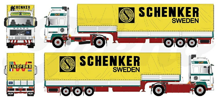 ギャラリービューアに画像をロードする, 【予約】10-12月以降発売予定Volvo F12 Globetrotter met klassieke zwanenhals huifoplegger トラック TEKNO 1/50 建設機械 模型ミニカー はたらく車重機