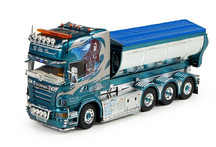 ギャラリービューアに画像をロードする, Denny D Frakt Scaniaスカニア R5 Topline rigid truck with hookarm containerトラック 建設機械模型 工事車両 TEKNO 1/50 ミニチュア