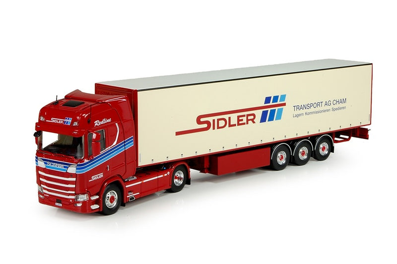 ギャラリービューアに画像をロードする, Sidler Scaniaスカニア S-serie Highline リーファー セミトレーラートラック Teknoテクノ 建設機械模型 工事車両 1/50 ミニチュア