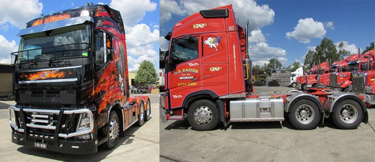 【予約】7-10月以降発売予定KS Transport - Set Volvo FH04 Globetrotter XL 6x4 SETトラクタ 建設機械模型 工事車両 TEKNO 1/50 ミニチュア