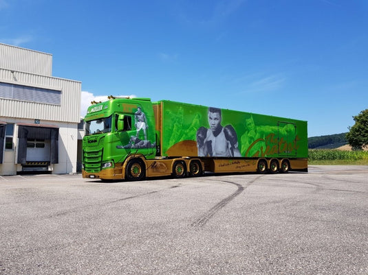 【予約】4-6月以降発売予定M?ller Scaniaスカニア S-serie Highline with リーファートレーラートラック 建設機械模型 工事車両 TEKNO 1/50 ミニチュア