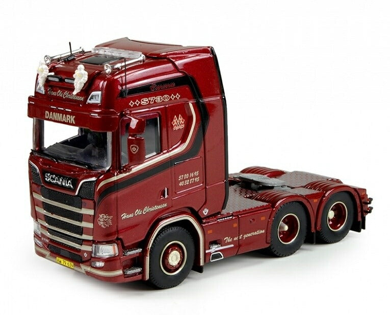 ギャラリービューアに画像をロードする, Christensen, Hans Ole Scaniaスカニア S730 6x2 トラック トラクタヘッド Teknoテクノ 建設機械模型 工事車両 1/50 ミニチュア