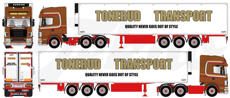 ギャラリービューアに画像をロードする, 【予約】2018年1-3月以降発売予定Tonerud Scaniaスカニア 4-serie Topline with reefer semiトレーラートラック 建設機械模型 工事車両 TEKNO 1/50 ミニチュア