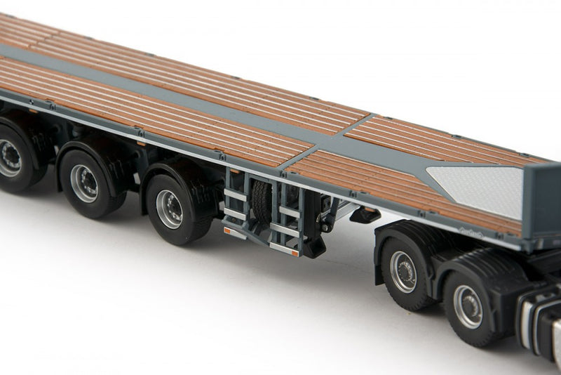 ギャラリービューアに画像をロードする, Heros Heros Volvo FH04 Globertrotter 6x4 with 7軸Nooteboomノーテブーム Ballastトレーラートレーラー 建設機械模型 工事車両 TEKNO 1/50 ミニチュア
