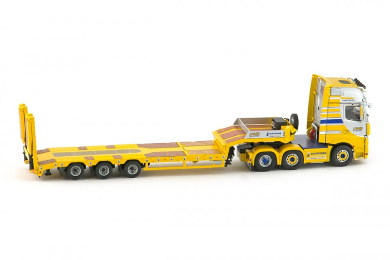 ギャラリービューアに画像をロードする, 【予約】4-6月以降発売予定Havecon Havecon Mercedes Benz Actros2 + Euroflexトレーラー 建設機械模型 工事車両 TEKNO IMC 1/50 ミニチュア