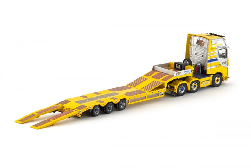 ギャラリービューアに画像をロードする, 【予約】4-6月以降発売予定Havecon Havecon Mercedes Benz Actros2 + Euroflexトレーラー 建設機械模型 工事車両 TEKNO IMC 1/50 ミニチュア