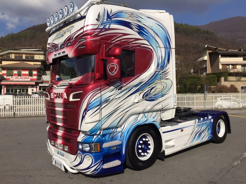 ギャラリービューアに画像をロードする, 【予約】4-6月以降発売予定Longa Scaniaスカニア R-serie Topline 4x2トラクタ 建設機械模型 工事車両 TEKNO 1/50 ミニチュア