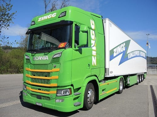 【予約】4-6月以降発売予定Zingg Scaniaスカニア S-serie Highline with 3 axle reefer trailerトラック 建設機械模型 工事車両 TEKNO 1/50 ミニチュア