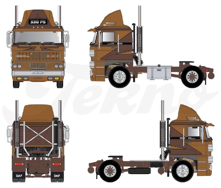 ギャラリービューアに画像をロードする, 【予約】10-12月以降発売予定T.B.P. DAF 3300 Demo 330PS T.B.P. DAF 3300 Demo 330PSトラクタ 建設機械模型 工事車両TEKNO 1/50 ミニチュア