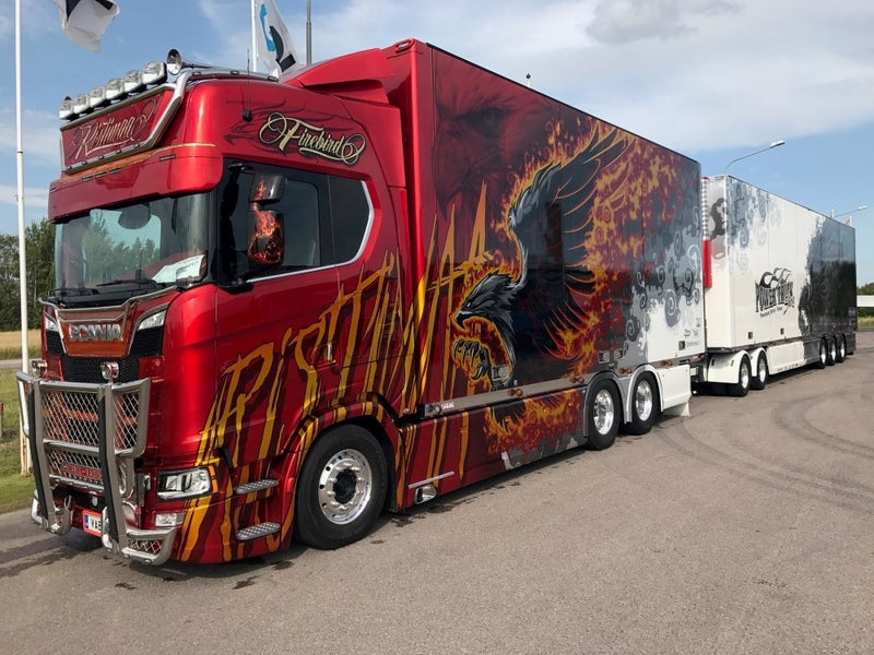 ギャラリービューアに画像をロードする, 【予約】4-6月以降発売予定Ristimaa Firebird Scaniaスカニア S-serie Highline Swedish combinationトラック 建設機械模型 工事車両 TEKNO 1/50 ミニチュア