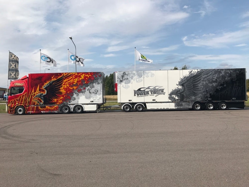 ギャラリービューアに画像をロードする, 【予約】4-6月以降発売予定Ristimaa Firebird Scaniaスカニア S-serie Highline Swedish combinationトラック 建設機械模型 工事車両 TEKNO 1/50 ミニチュア