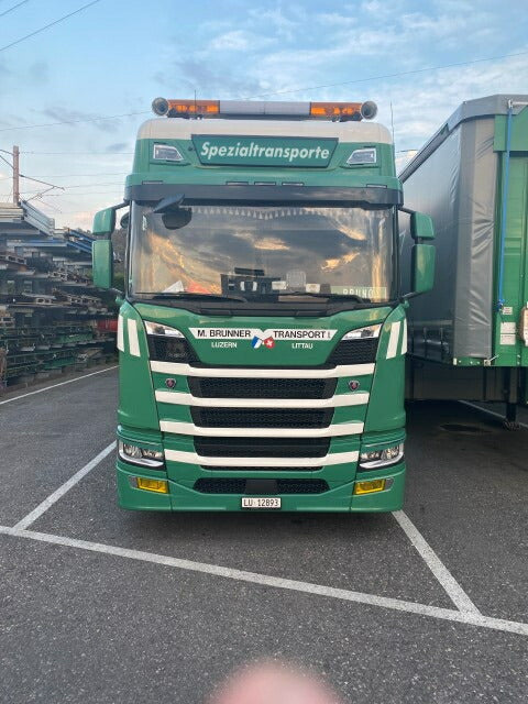 ギャラリービューアに画像をロードする, 【予約】2021年4-6月以降発売予定Brunner Scania Rserie Topline met 4 assige Meusburger opleggerトラック /Tekno 建設機械模型 工事車両 1/50 ミニチュア