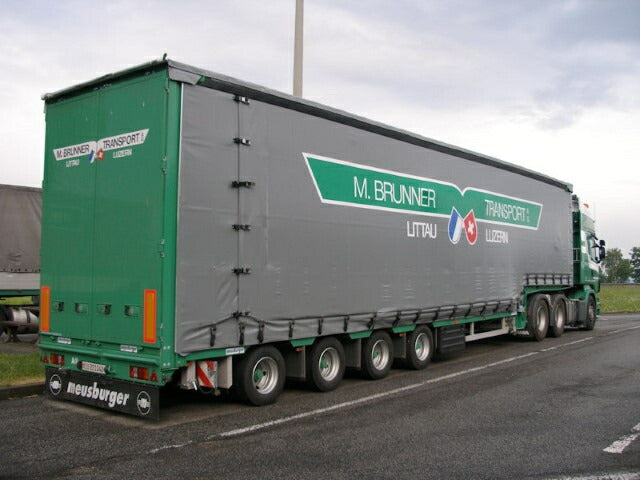 ギャラリービューアに画像をロードする, 【予約】2021年4-6月以降発売予定Brunner Scania Rserie Topline met 4 assige Meusburger opleggerトラック /Tekno 建設機械模型 工事車両 1/50 ミニチュア