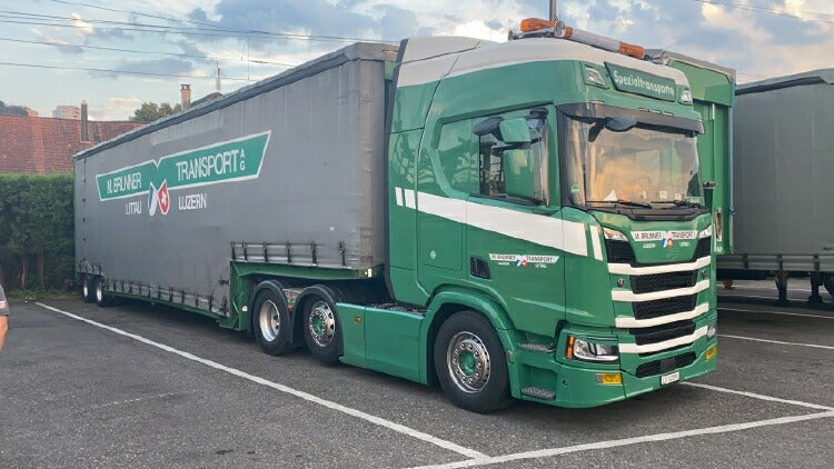 ギャラリービューアに画像をロードする, 【予約】2021年4-6月以降発売予定Brunner Scania Rserie Topline met 4 assige Meusburger opleggerトラック /Tekno 建設機械模型 工事車両 1/50 ミニチュア