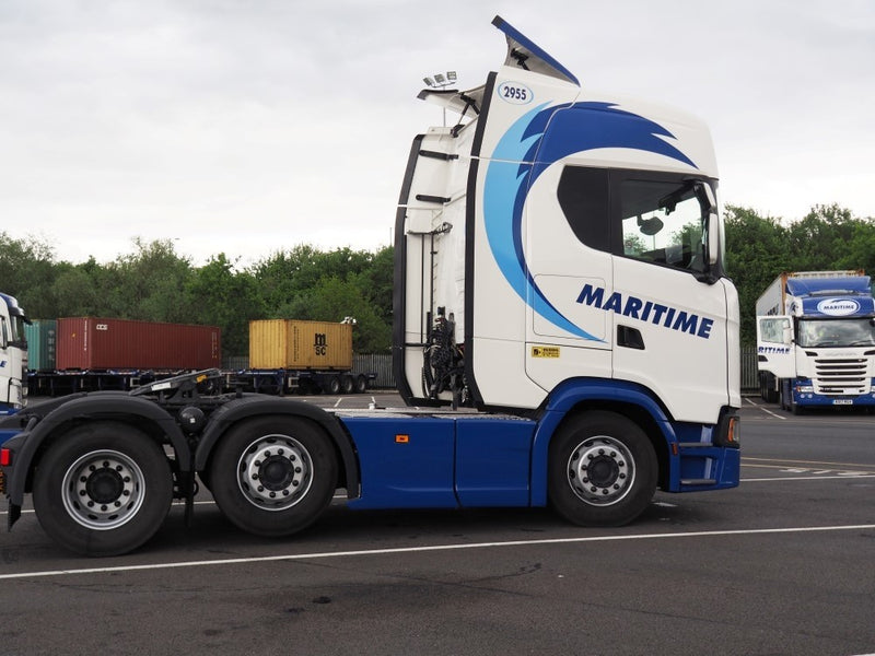 ギャラリービューアに画像をロードする, 【予約】4-6月以降発売予定Maritime Scaniaスカニア R-serie Nex Gen with curtainside semitrailerトラック 建設機械模型 工事車両 TEKNO 1/50 ミニチュア