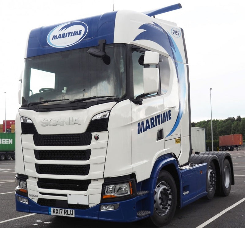 ギャラリービューアに画像をロードする, 【予約】4-6月以降発売予定Maritime Scaniaスカニア R-serie Nex Gen with curtainside semitrailerトラック 建設機械模型 工事車両 TEKNO 1/50 ミニチュア