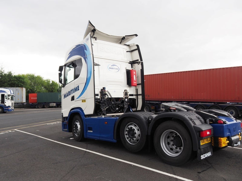 ギャラリービューアに画像をロードする, 【予約】4-6月以降発売予定Maritime Scaniaスカニア R-serie Nex Gen with curtainside semitrailerトラック 建設機械模型 工事車両 TEKNO 1/50 ミニチュア