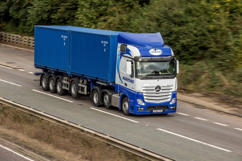 ギャラリービューアに画像をロードする, 【予約】4-6月以降発売予定Maritime Mercedes Bigspace with containertrailerトラック 建設機械模型 工事車両 TEKNO 1/50 ミニチュア