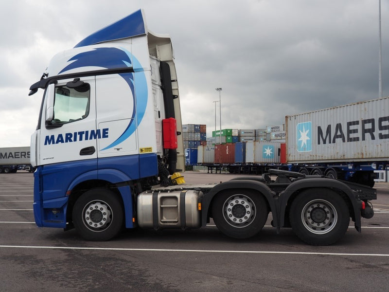 ギャラリービューアに画像をロードする, 【予約】4-6月以降発売予定Maritime Mercedes Bigspace with containertrailerトラック 建設機械模型 工事車両 TEKNO 1/50 ミニチュア