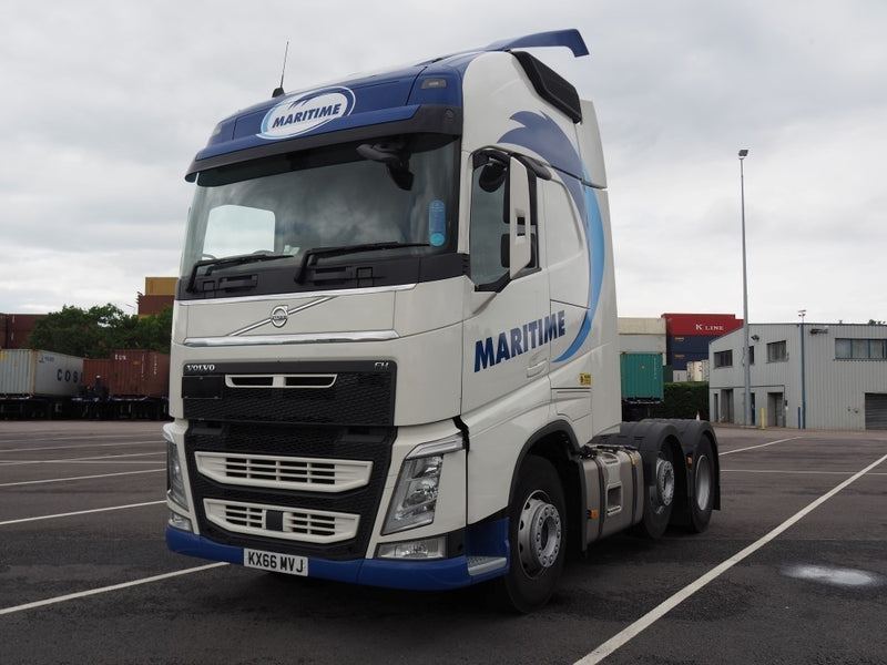 ギャラリービューアに画像をロードする, 【予約】4-6月以降発売予定Maritime Volvo FH04 Globetrotter XL with containertrailerトラック 建設機械模型 工事車両 TEKNO 1/50 ミニチュア