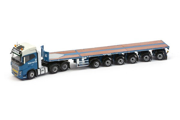 ギャラリービューアに画像をロードする, Sarens SARENS VOLVO 6X4 + BALLASTトレーラー 6 軸 建設機械模型 工事車両 TEKNO 1/50 ミニチュア