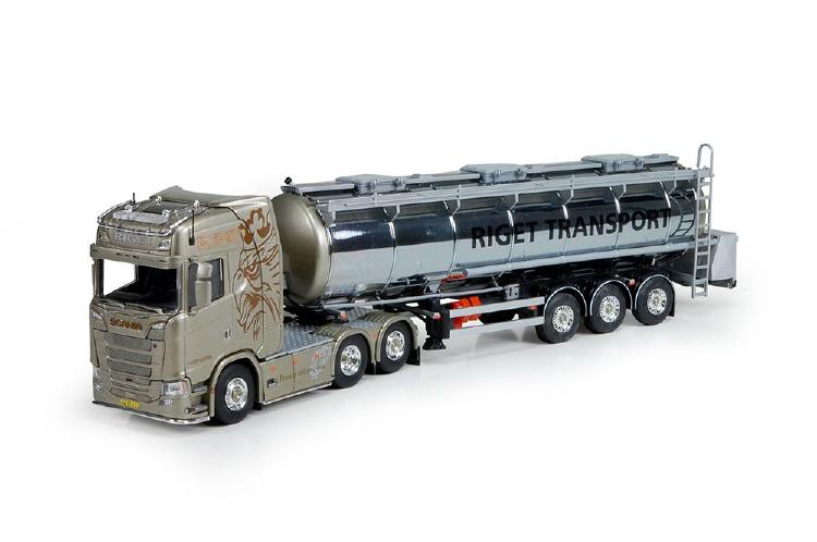ギャラリービューアに画像をロードする, Riget Scaniaスカニア S-serie with tanktrailerトレーラー 建設機械模型 工事車両TEKNO 1/50 ミニチュア