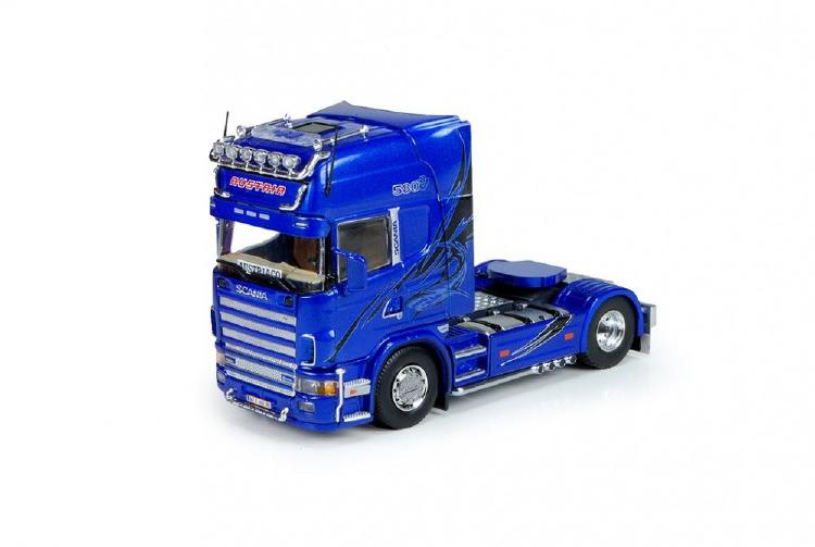 ギャラリービューアに画像をロードする, Blue Shark Scaniaスカニア 4 Serie Toplineトラクタ 建設機械模型 工事車両 TEKNO 1/50 ミニチュア