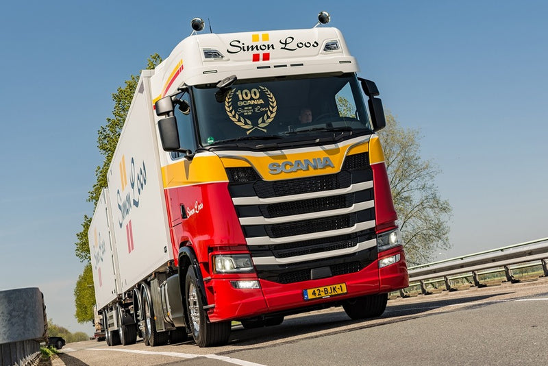 ギャラリービューアに画像をロードする, 【予約】4-6月以降発売予定Loos, Simon Scaniaスカニア S-serie Highline rigid truck with trailerトラック 建設機械模型 工事車両 TEKNO 1/50 ミニチュア
