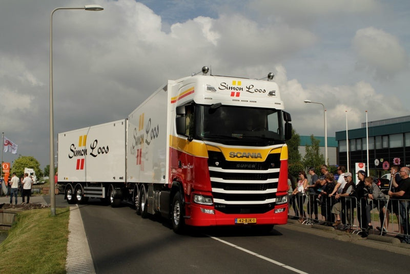 ギャラリービューアに画像をロードする, 【予約】4-6月以降発売予定Loos, Simon Scaniaスカニア S-serie Highline rigid truck with trailerトラック 建設機械模型 工事車両 TEKNO 1/50 ミニチュア