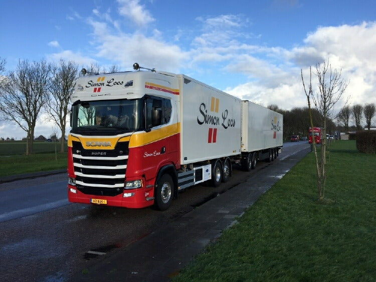 ギャラリービューアに画像をロードする, 【予約】10-12月以降発売予定Loos Simon Scaniaスカニア LZV S-serie Highline rigid truckリーファートレーラートレーラー 建設機械模型 工事車両TEKNO 1/50 ミニチュア