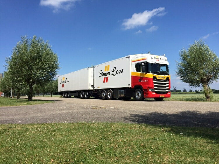 ギャラリービューアに画像をロードする, 【予約】10-12月以降発売予定Loos Simon Scaniaスカニア LZV S-serie Highline rigid truckリーファートレーラートレーラー 建設機械模型 工事車両TEKNO 1/50 ミニチュア