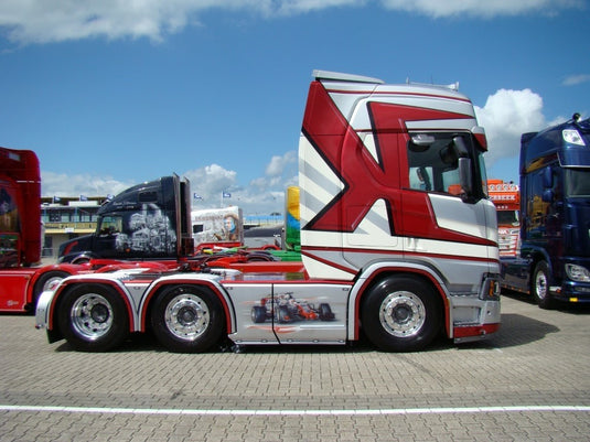 【予約】4-6月以降発売予定Hallengreen Scaniaスカニア NGS R-serie Highline 6x2トラクタ  建設機械模型 工事車両 TEKNO 1/50 ミニチュア