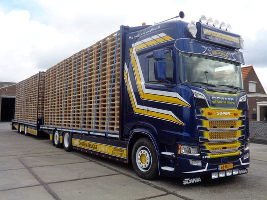 【予約】4-6月以降発売予定Oostenbrugge Scaniaスカニア S730 Highline combi and cargo palletsトラック  建設機械模型 工事車両 TEKNO 1/50 ミニチュア