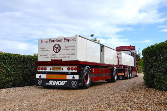 【予約】4-6月以降発売予定Jami Transport Scaniaスカニア R-Streamline Topline rigid truck with trailer for fish transportトラック 建設機械模型 工事車両 TEKNO 1/50 ミニチュア