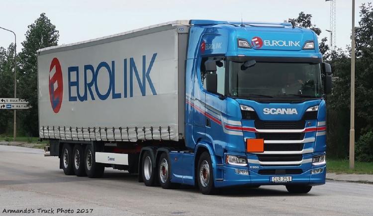 ギャラリービューアに画像をロードする, Eurolink Scaniaスカニア S-serie Highline avec semi-remorque avec rideaux coulissantesトラック 建設機械模型 工事車両 TEKNO 1/50 ミニチュア