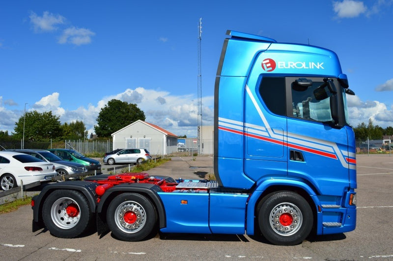 ギャラリービューアに画像をロードする, Eurolink Scaniaスカニア S-serie Highline avec semi-remorque avec rideaux coulissantesトラック 建設機械模型 工事車両 TEKNO 1/50 ミニチュア