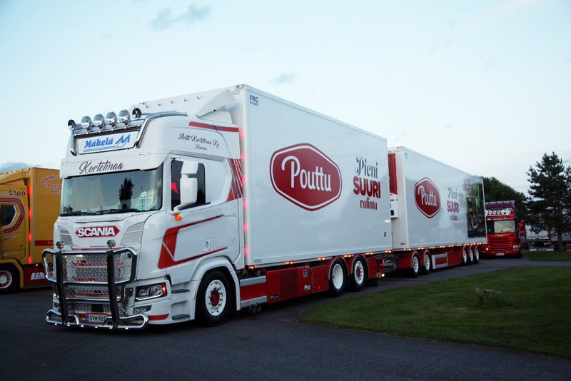 ギャラリービューアに画像をロードする, 【予約】4-6月以降発売予定Kortetmaa Scaniaスカニア R-Next Generation Swedish combinationトラック  建設機械模型 工事車両 TEKNO 1/50 ミニチュア