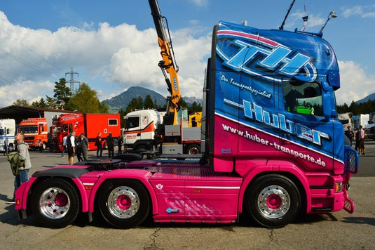 Huber LKW Modell Scania R 730 トラック / TEKNO 1/50 建設機械模型 工事車両